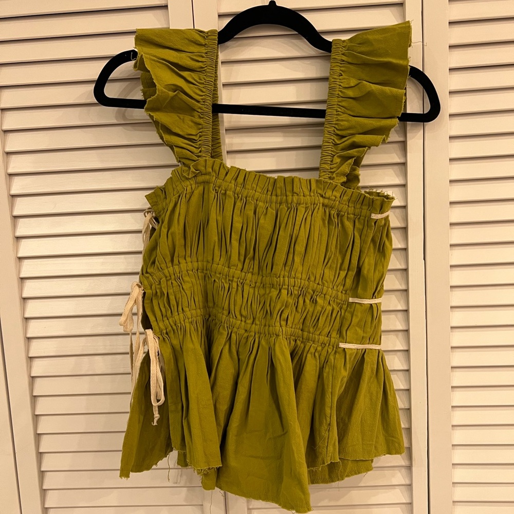 Free People tie up shirt